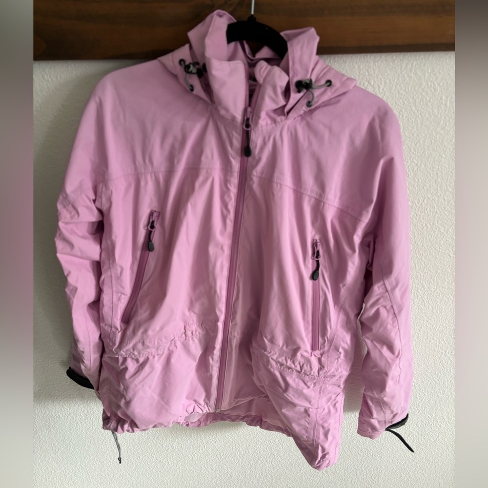 Lands’ End rain jacket in pink